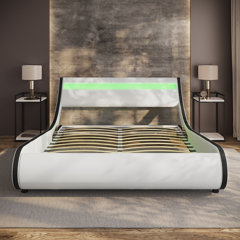 Mangonia upholstered platform deals bed